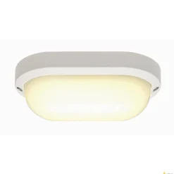 TERANG 2, lampa ścienna i sufitowa outdoor, LED, 3000K, IP44, owalna, biała, 11W (229931) - SLV