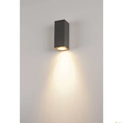 THEO WALL, lampa ścienna outdoor, QPAR51, kwadratowa, antracytowa, maks. 35W (229525) - SLV