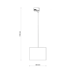 TRACER WHITE 380 1XE27 (10671) - TK Lighting