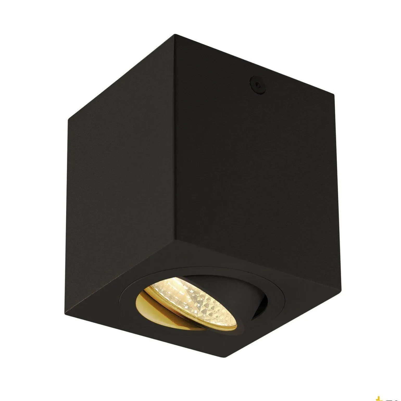 TRILEDO SQUARE CL, lampa sufitowa, LED, 3000K, kwadratowa, czarna matowa, 38°, 6,2W, z zasilaczem (113940) - SLV