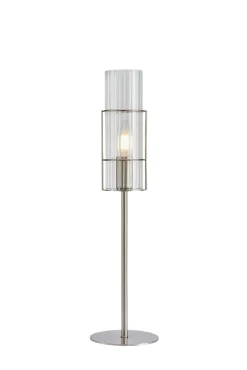TUBO Table 1L 50cm Satin Nickel/Clear (108557) Markslojd