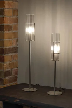 TUBO Table 1L 50cm Satin Nickel/Clear (108557) Markslojd