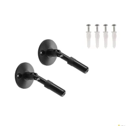 UCHWYT ŚCIENNY, do niskonapięciowego systemu linkowego TENSEO, długi, czarny, 2 szt. (186310) - SLV