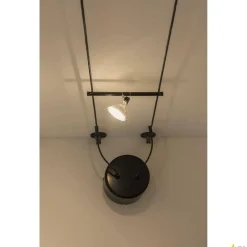 UCHWYT ŚCIENNY, do niskonapięciowego systemu linkowego TENSEO, długi, czarny, 2 szt. (186310) - SLV