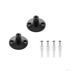 UCHWYT ŚCIENNY, do niskonapięciowego systemu linkowego TENSEO, krótki, czarny, 2 szt. (186300) - SLV