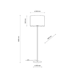 UMBERTO BROWN GOLD LAMPA PODŁOGOWA 1 (16031) - TK Lighting