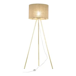 UMBERTO LINEN GOLD LAMPA PODŁOGOWA 1 (16036) - TK Lighting