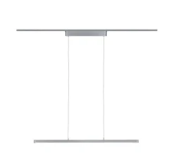 URail Lampa wisząca Lento 1x42W Chrom Mat 230V Metal Ściemnialneniana (PL95375) - PAULMANN