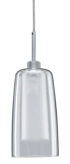URail LED Pendulum Arido II 1x5W GU10 Chrom Mat/przezr/satyna 230V Metal/Szkło (PL94998) - PAULMANN