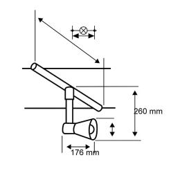 URail Spot Zeus 1x33W 39st.biały 230V Metal/Plastic 4000K triac dimmable (PL95546) - PAULMANN
