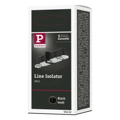 URail Stromtrenner Schwarz m Met 1phase (PL95652) - PAULMANN