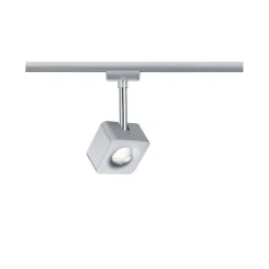 URail System Spot Cube 1x8W ściemniana Chrom 230V Metal/Tworzywo sztuczne (PL95510) - PAULMANN