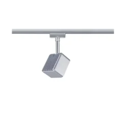 URail System Spot Cube 1x8W ściemniana Chrom 230V Metal/Tworzywo sztuczne (PL95510) - PAULMANN