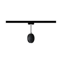 URail System Spot Discus 1x5W Czarny Mat Chrom 230V Metal/Tworzywo sztuczne ściemniany (PL96922) - PAULMANN