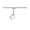 URail System Spot Discus 1x5W ściemniany Chrom 230V Metal/Tworzywo sztuczne (PL96891) - PAULMANN