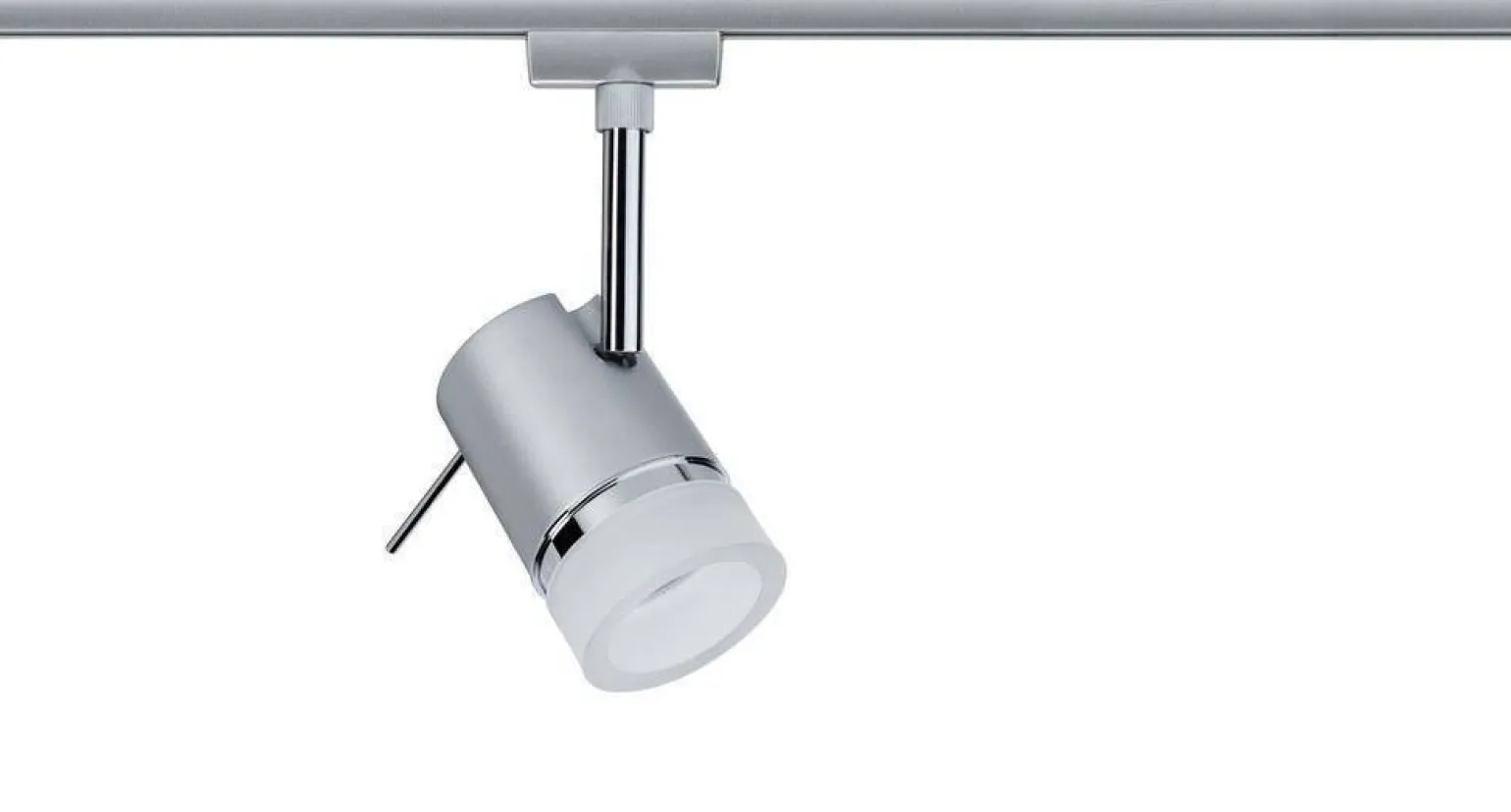 URail System Spot Pipe max. 1x10W GU10 Chrom Mat Chrom 230V Metal/Tworzywo sztuczne (PL97612) - PAULMANN