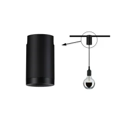 URail uniwersalny adapter do lamp wiszących czarny m Met (PL95553) - PAULMANN