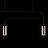 VAI LAMPA WISZĄCA 4 PŁ. (black/gold) (8839) - Amplex