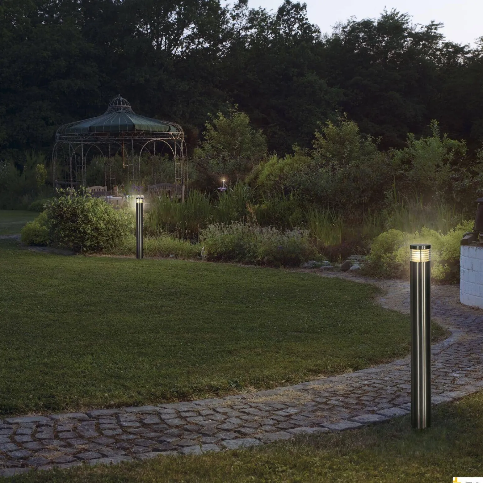 VAP SLIM 60, lampa podłogowa outdoor, TC-TSE, IP44, stal nierdzewna szczotkowana, Ø/W 10/60 cm, maks. 20W (230066) - SLV