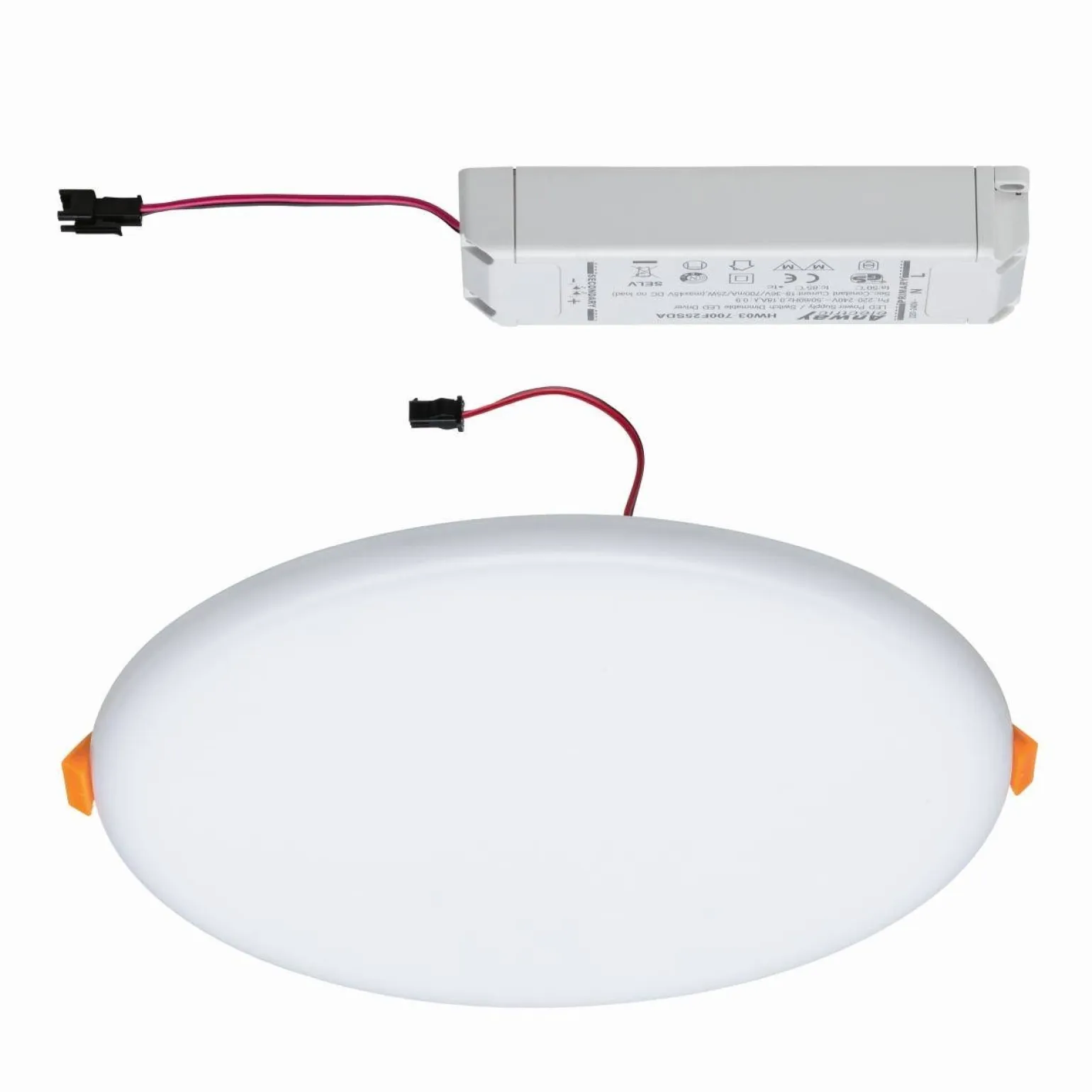 Veluna VariFit Panel LED IP44 21W 3000K 3-st ściemniane 215mm Tworzywo sztuczne (PL93064) - PAULMANN