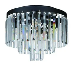 VENTIMIGLIA Plafon 4L 42cm Czarny/MC