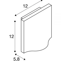 Vilua lampa ścienna 100°(1002503) - SLV