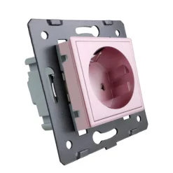 Włącznik dotykowy EC Wi-Fi z gniazdem elektrycznym różowy (VL-C701GEC-67) LIVOLO