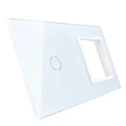 Włącznik dotykowy EC Wi-Fi z gniazdem elektrycznym biały (VL-C701GEC-61) LIVOLO