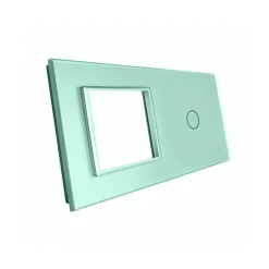 Włącznik dotykowy EC Wi-Fi z gniazdem elektrycznym zielony (VL-C701GEC-68) LIVOLO