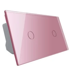 Włącznik dotykowy krzyżowo-schodowy 1 + 1 EC Wi-Fi różowy (VL-C7011SEC-67) LIVOLO