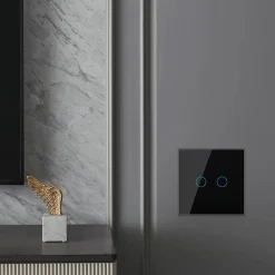 Włącznik dotykowy LIVOLO krzyżowo-schodowy podwójny EC Wi-Fi zielony (VL-C702SEC-68) LIVOLO