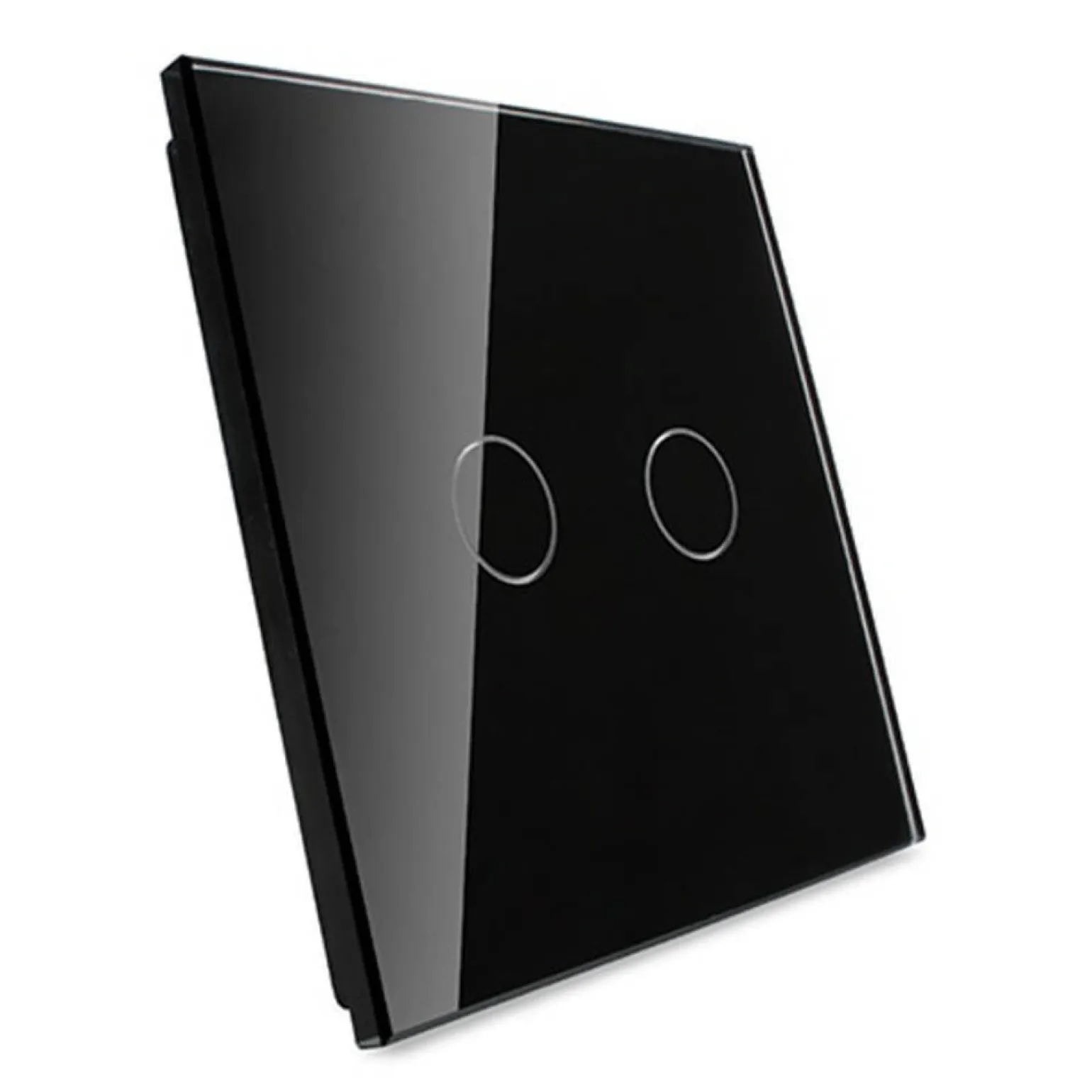 Włącznik dotykowy LIVOLO krzyżowo-schodowy podwójny EC Wi-Fi czarny (VL-C702SEC-62) LIVOLO