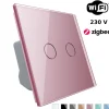 Włącznik dotykowy LIVOLO podwójny EC Wi-Fi różowy (VL-C702EC-67) LIVOLO