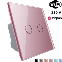 Włącznik dotykowy LIVOLO podwójny EC Wi-Fi różowy (VL-C702EC-67) LIVOLO