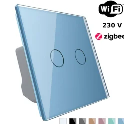 Włącznik dotykowy LIVOLO podwójny EC Wi-Fi niebieski (VL-C702EC-69) LIVOLO