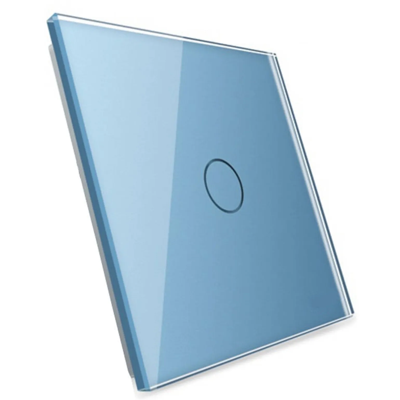 Włącznik dotykowy pojedynczy niskonapięciowy 12V DC z niebieskim panelem szklanym (VL-C701C-69) LIVOLO