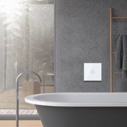 Włącznik dotykowy pojedynczy z srebrnym panelem szklanym (VL-C701-64) LIVOLO