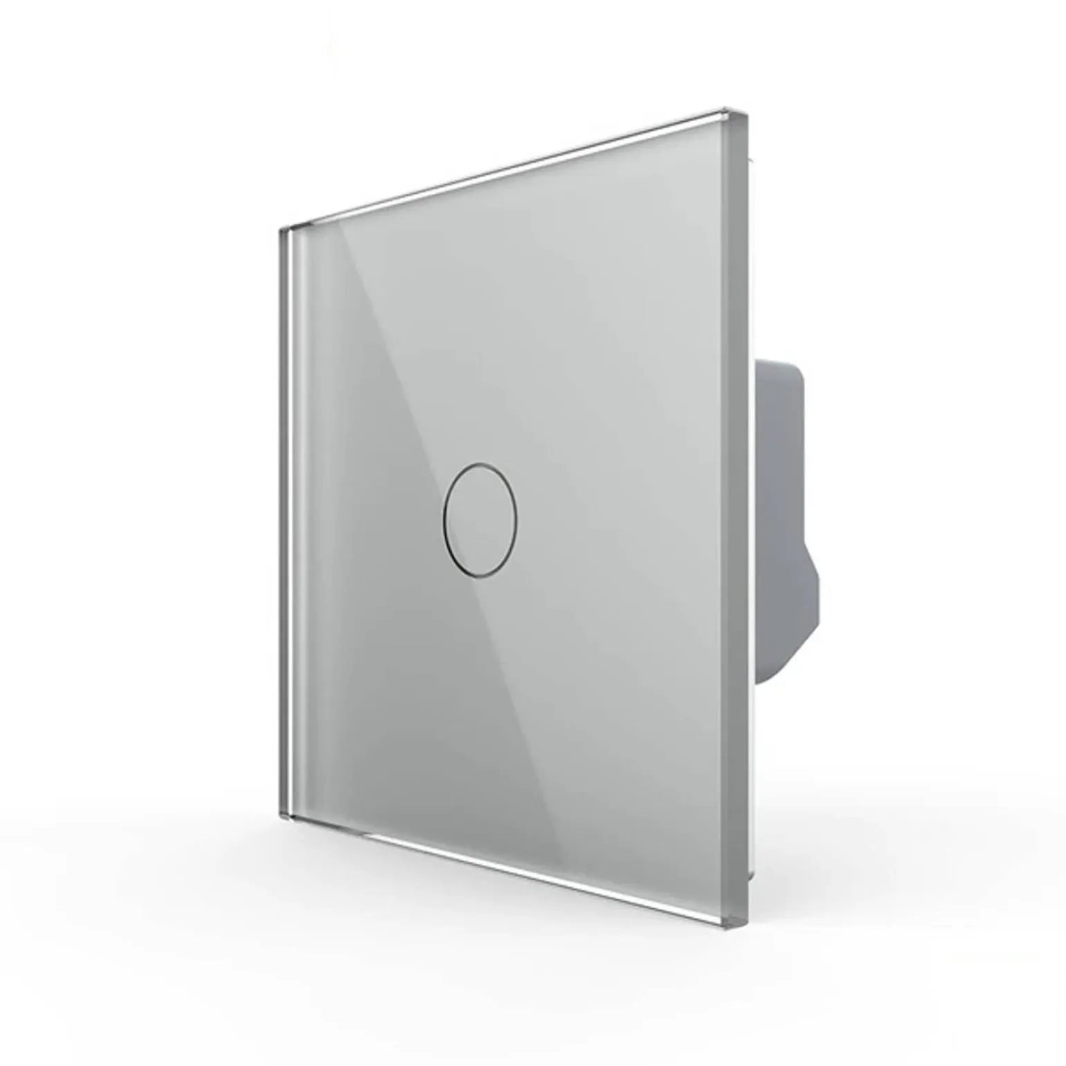 Włącznik dotykowy pojedynczy niskonapięciowy 12V DC ze srebrnym panelem szklanym (VL-C701C-64) LIVOLO