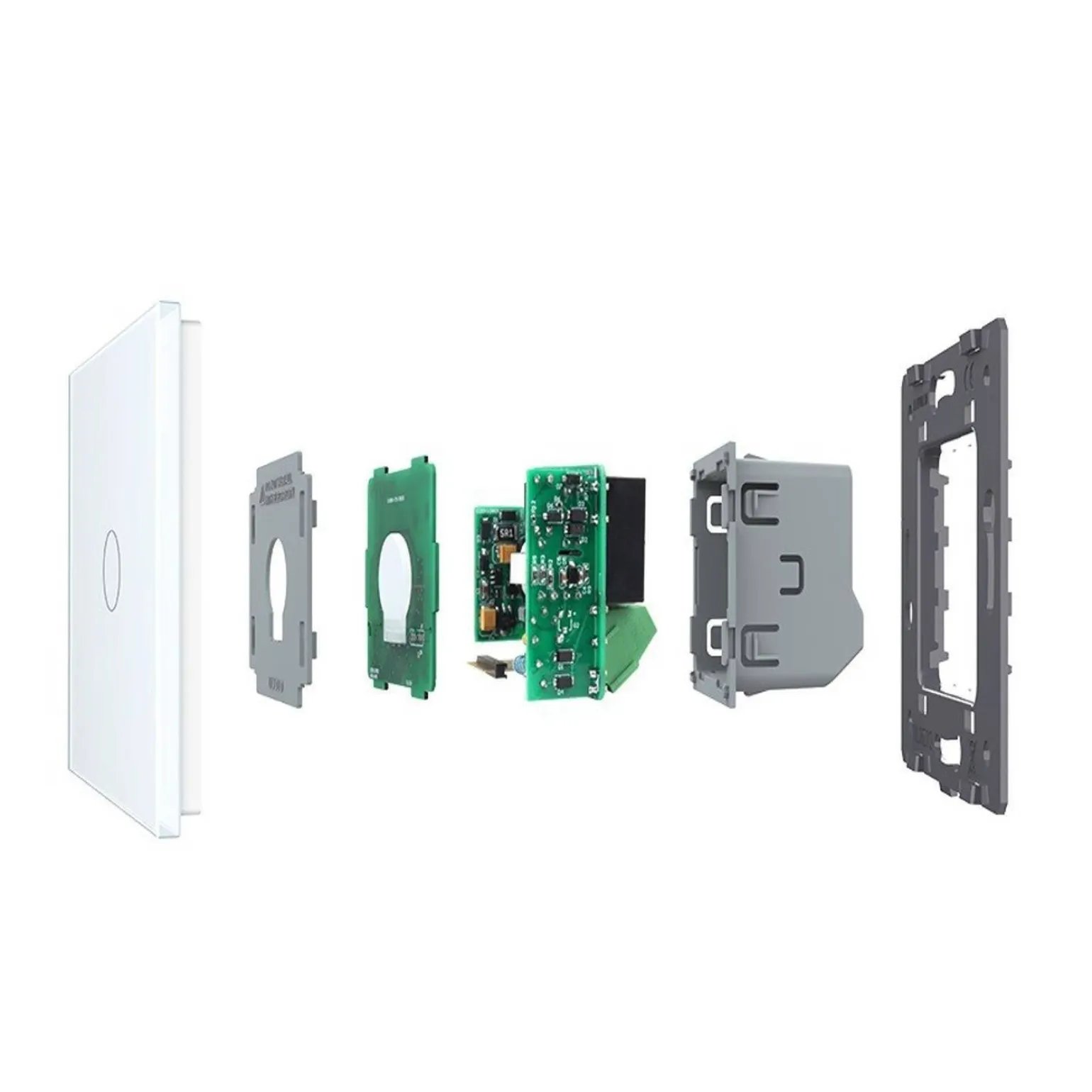 Włącznik dotykowy pojedynczy niskonapięciowy 12V DC z różowym panelem szklanym (VL-C701C-67) LIVOLO