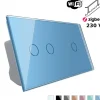 Włącznik dotykowy Schodowo - krzyżowy 2 + 1 EC Wi-Fi w kolorze niebieskim (VL-C7012SEC-69) LIVOLO