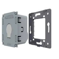 Włącznik pojedynczy dotykowy, bistabilny (impulsowy, dzwonkowy) z niebieskim panelem szklanym FIBARO (VL-C701IH-69) LIVOLO