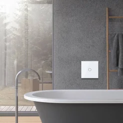 Włącznik pojedynczy dotykowy, bistabilny (impulsowy, dzwonkowy) z białym panelem szklanym FIBARO (VL-C701IH-61) LIVOLO