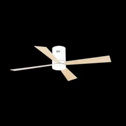 Wentylator sufitowy biała mapka drewno-biały 15W LED (19137) - Zambelis