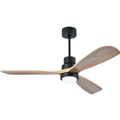 Wentylator sufitowy z drewna naturalnego i oświetleniem LED 15W (19141) - Zambelis