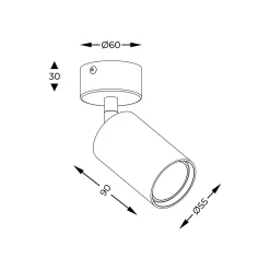 20016-WH-N TORI SPOT - Zuma Line