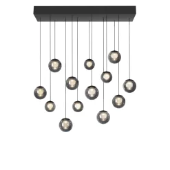 Wisząca lampa na pilota, z regulacją światła i wysokości PURE POPUP SZARA (2590-15) - Paul Neuhaus