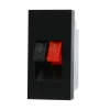 WKŁAD AUDIO ZACISKOWY czarny WAUDIO-S-62 Livolo