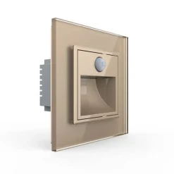 Wkład oświetlenia schodowego z czujką ruchu ze szklanym panelem (VL-LS-PIR-63) - Livolo