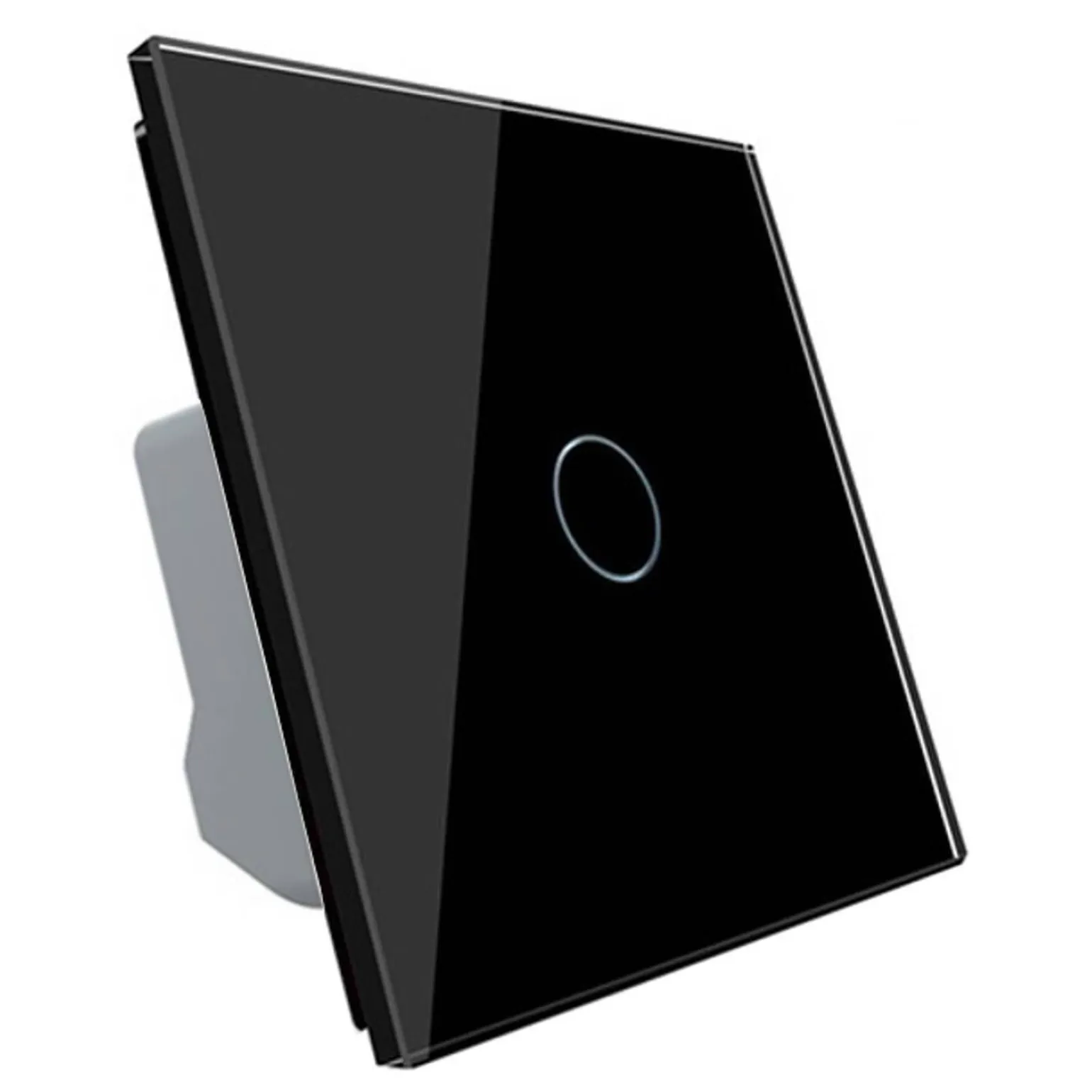 Wkład włącznika dotykowego pojedynczego EC Wi-Fi z czarnym panelem szklanym (VL-C701EC-62) LIVOLO