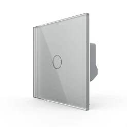 Wkład włącznika dotykowego pojedynczego EC Wi-Fi ze srebrnym panelem szklanym (VL-C701EC-64) LIVOLO